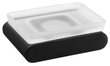 SAPHO FLORI sapunjar, mliječno staklo, mat crna