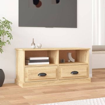 Vidaxl TV ormarić Sonoma hrast 93x35,5x45 cm Materijal na bazi drva
