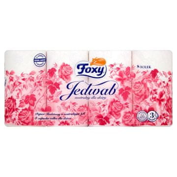 Foxy svileni toaletni papir, 3 sloja, 8 rola