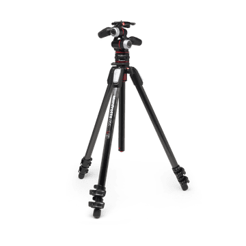 Manfrotto 055 Karbon 3-segmentno foto stojalo s 3-smerno glavo + MOVE system (MK055CXPRO33WQR)