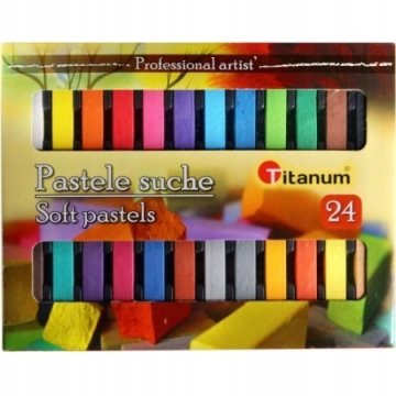Titanum Suhe pastelne bojice za djecu 24 boje