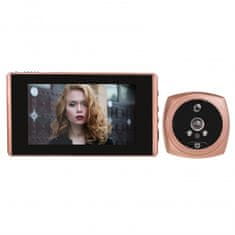 Secutek Digitalna špijunka za vrata TS-1603 - 4,3 LCD, IR, PIR Zlatna