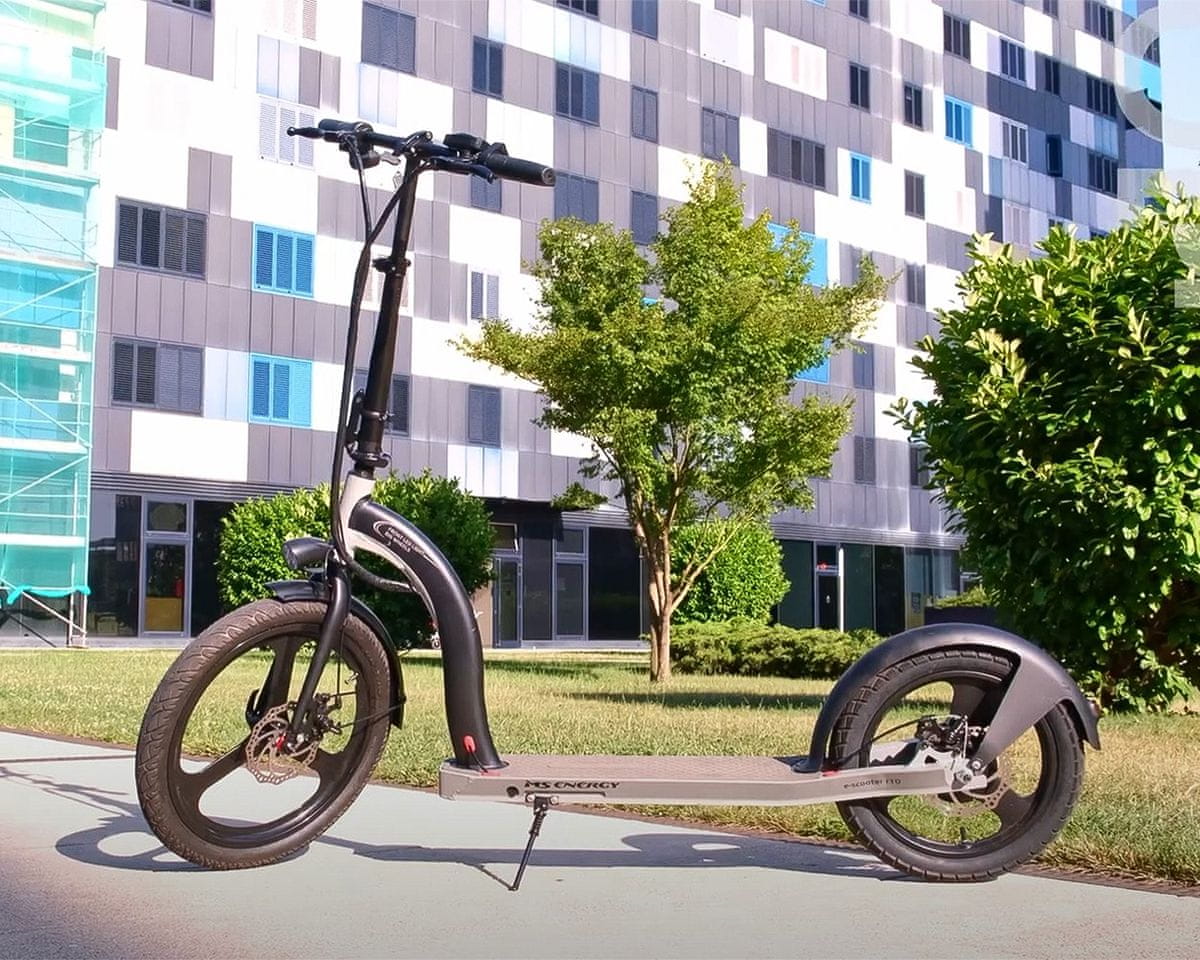 MS ENERGY r10 električni romobil, 20+16, 350W, do 30km, LED, sklopivi, siva  | MALL.HR