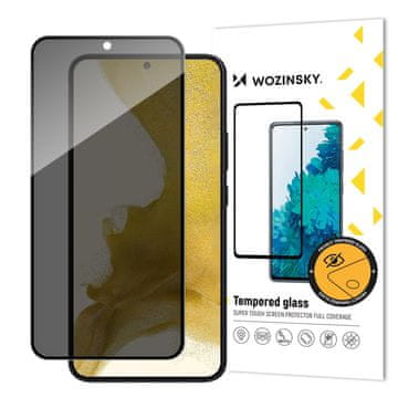 WOZINSKY Kaljeno zatamnjeno staklo za zaslon Samsung Galaxy S23+ s Anti Spy filterom