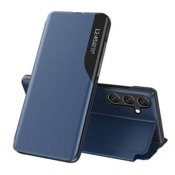 MG Eco Leather View preklopna maska za Samsung Galaxy A54 5G, plava