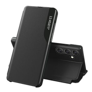 MG Eco Leather View preklopna maska za Samsung Galaxy A54 5G, crno