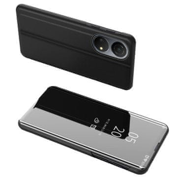MG Clear View preklopna maska za Honor X8 5G, crno