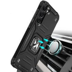 MG Ring Armor maska za Samsung Galaxy S23, crno