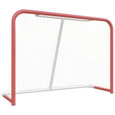 Vidaxl Hokejaški gol crveno-bijeli 153 x 60 x 118 cm čelik i poliester