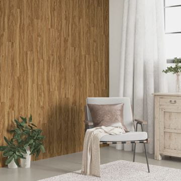 Vidaxl Smeđe PVC zidne ploče s imitacijom drveta 4,12 m²