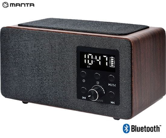 Manta RDI910 WC radio/sat/budilica, FM radio, Bluetooth, microSD/AUX