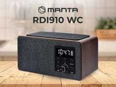 Manta RDI910 WC radio/sat/budilica, FM radio, Bluetooth, microSD/AUX