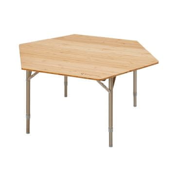 King Camp Stol za kampiranje Bamboo Color heksagonalni