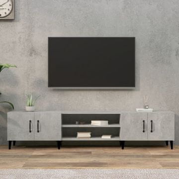 Vidaxl TV ormarić betonsko-sivi 180x31,5x40 cm