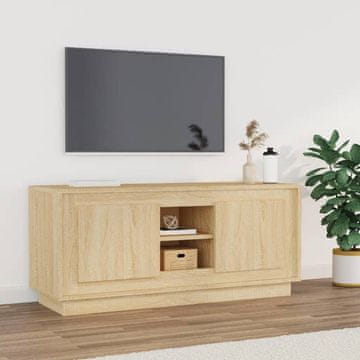 Vidaxl TV ormarić Sonoma hrast 102x35x45 cm Materijal na bazi drva
