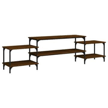 Vidaxl TV ormarić boja smeđeg hrasta 197x35x52 cm konstruirano drvo