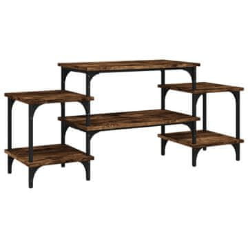 Vidaxl TV ormarić boja dimljenog hrasta 117x35x52 cm konstruirano drvo