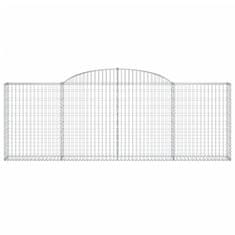 Vidaxl Lučne gabionske košare 10kom 300x30x100/120cm pocinčano željezo