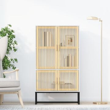 Vidaxl Visoki ormarić bijeli 70x35x125 cm materijal na bazi drveta
