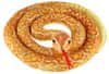 Plišana zmija, 200 cm, narančasto žuta