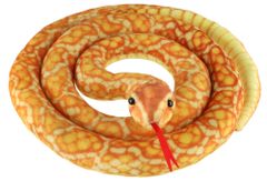 Teddies Plišana zmija, 200 cm, narančasto žuta