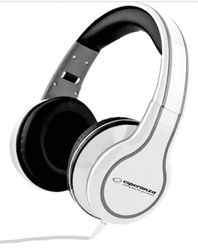 Esperanza Esperanza Super Bass slušalice, presavijanje, 5m, bijela