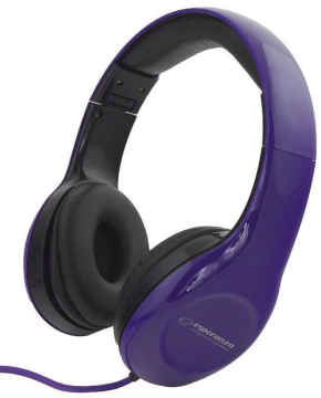 Esperanza Esperanza Soul slušalice; stereo, zvuk, savijanje, ljubičasta, 3m