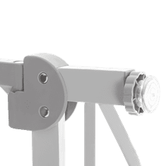 Lionelo TRUUS SLIM ogradica za stepenice/vrata, siva