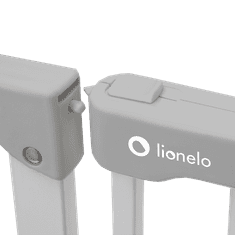 Lionelo TRUUS SLIM ogradica za stepenice/vrata, siva