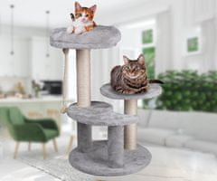 PET Toys drvo za mačke i grebalica za mačke, 62x40x40 cm, 3 razine
