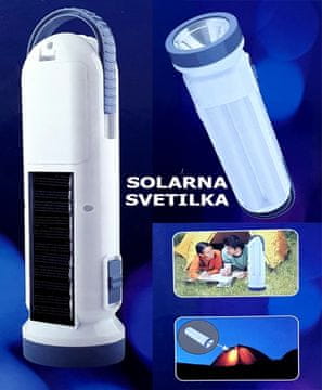 HQ 2u1 Solarna kamperska lampa