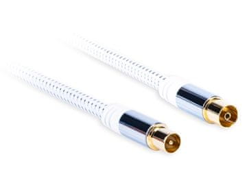 Koaksijalni kabel antene - antena (muški) - antena (ženski) duljina: 1,5 m AQ Premium
