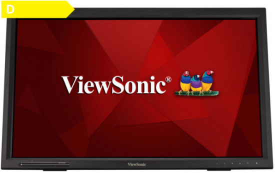 Viewsonic TD2423 monitor, zvučnici, na dodir, 60cm, IR, VA, LED, LCD, HDMI/DVI/VGA