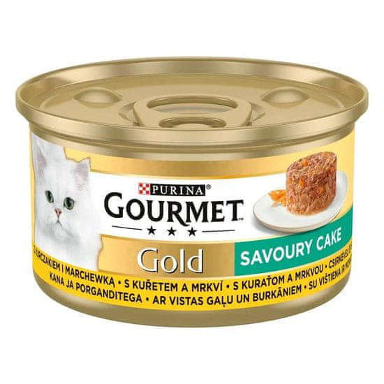 Gourmet GOLD Savory Cake piletina, 12x85 g