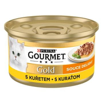 Gourmet GOLD junetina i piletina u umaku, 12x85 g