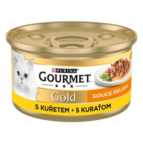 Gourmet GOLD junetina i piletina u umaku, 12x85 g