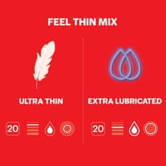 Durex Feel Thin Mix kondomi, 40 komada