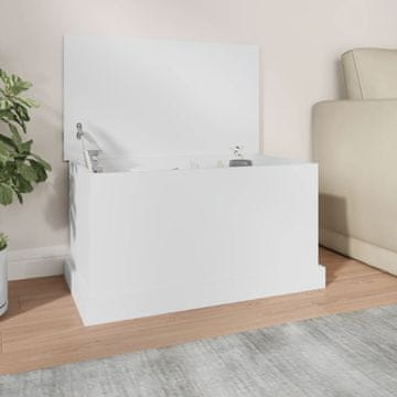 Vidaxl Komoda, bijela, 70x40x38 cm, materijal na bazi drva