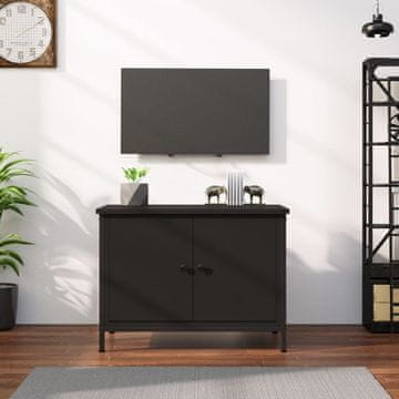 Vidaxl TV ormarić s vratima crni 60x35x45 cm