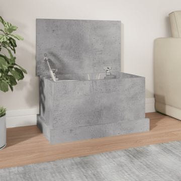 Vidaxl Komoda, betonsko siva, 50x30x28 cm, materijal na bazi drva