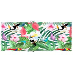 Vidaxl Vrtni jastuci za stolice 2 kom višebojni 120x50x3 cm od tkanine