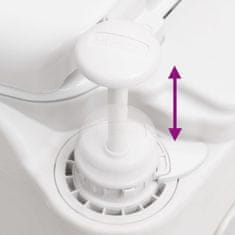 Vidaxl Ugrađeni toalet za kampiranje bijeli 24+17 L HDPE i emajl