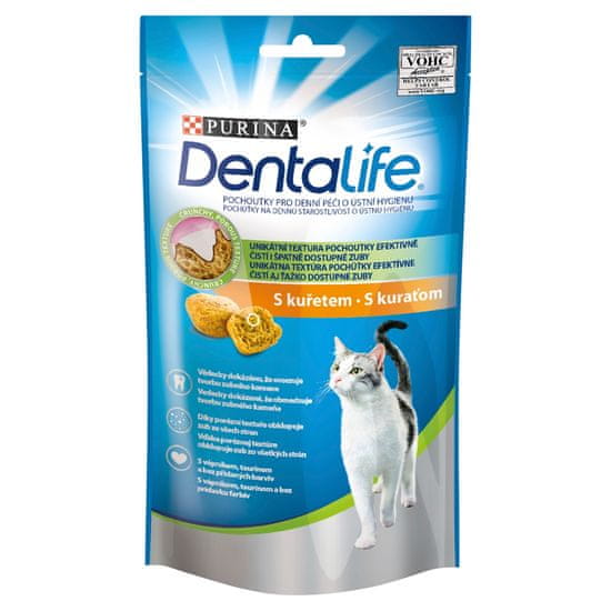 DentaLife Dentalife Cat poslastice za mačke s piletinom, 8x 40 g