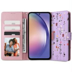 Tech-protect Wallet preklopna maska za Samsung Galaxy A54 5G, garden violet