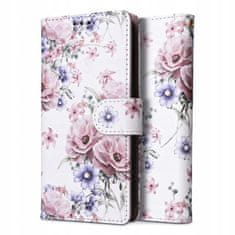 Tech-protect Wallet preklopna maska za Xiaomi Redmi Note 12 4G, blossom flower