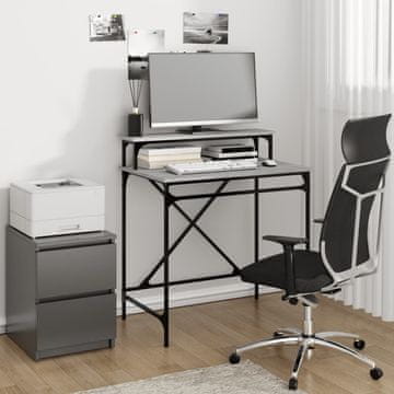 Vidaxl Radni stol, sivi hrast sonoma, 80x50x90 cm