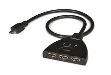 Fonestar FO-513 - Dwukierunkowy, automatyczny przełącznik HDMI 3 x 1 (3 wejścia x 1 wyjście)