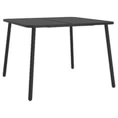 Vidaxl 7-dijelni vrtni blagovaonski set antracit čelični