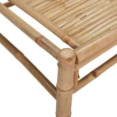 Vidaxl 3-dijelna vrtna garnitura od bambusa s tamnosivim jastucima