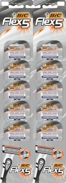 Bic Maszynka do golenia Flex 5 karta 10 sztuk